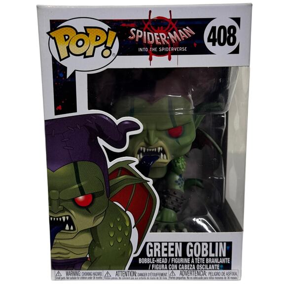 Funko Pop! Vinyl: Green Goblin (Into the Spider-Verse) #408 Marvel - Picture 1 of 7